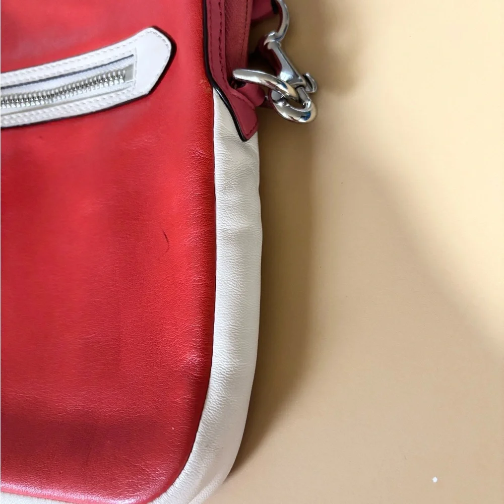 Coach Orange, Pink and White Crossbody Bag - Picture 4 of 9